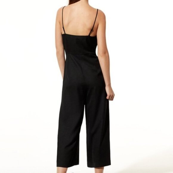Aritzia Babaton Estaban Skinny Strap Jumpsuit Black Size 4 - Picture 3 of 9